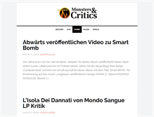 Tablet Screenshot of monstersandcritics.de
